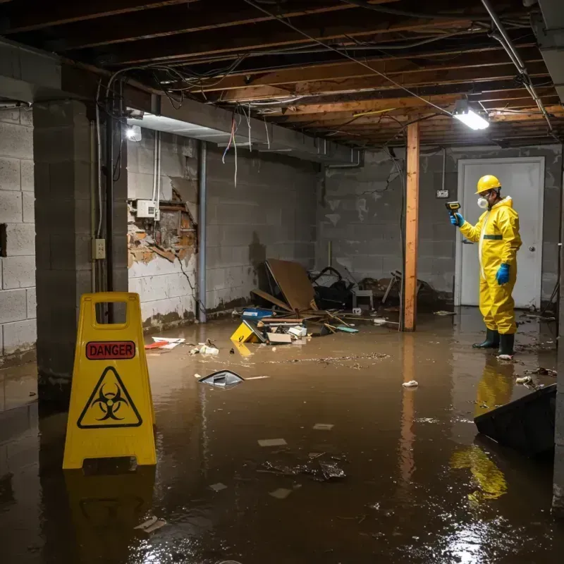 Flooded Basement Electrical Hazard in New Baltimore, VA Property